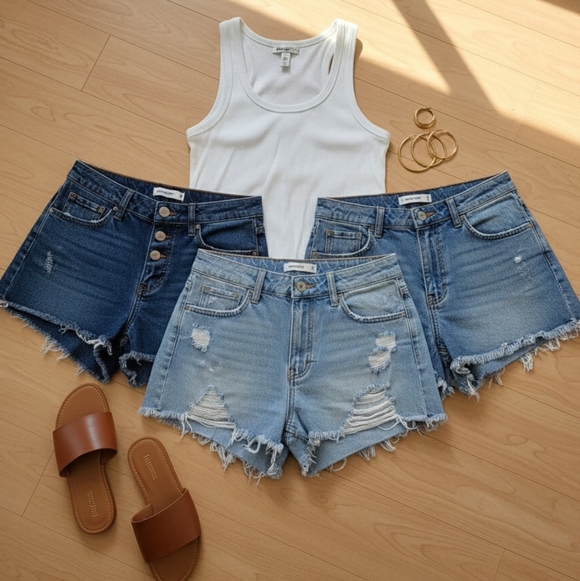 Vervet Pants - Denim Shorts Bundle of 3 - Vervet, No Boundaries, SO - Sizes L / 11 / 13